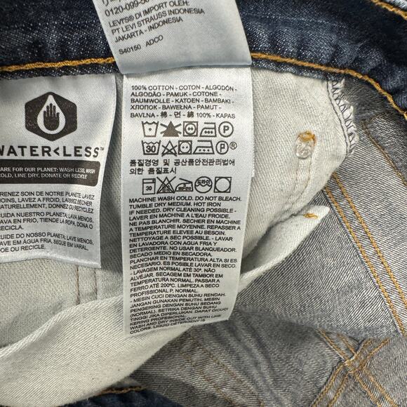 Levi's 569 Jeans Mens 40x30 (41x30 Actual) Loose Straight Blue Denim - Picture 6 of 9